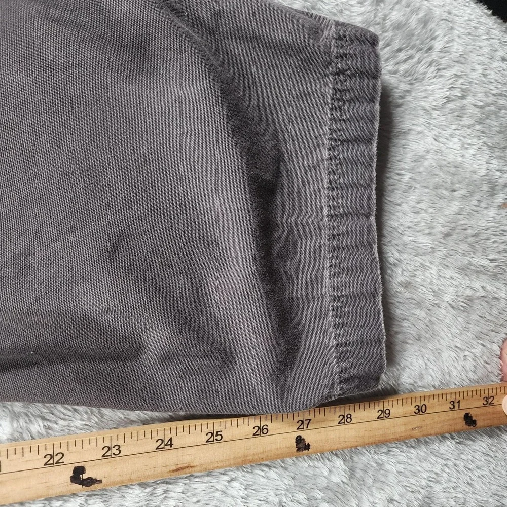 The North Face Pants Mens 34x28 Gray Regular Fit Cargo Canvas Workwear Casual